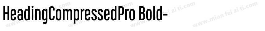 HeadingCompressedPro Bold字体转换